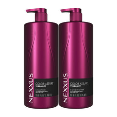 Nexxus frasco frontal del set que muestra protección de color