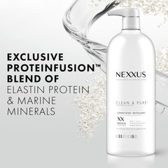Nexxus detalle de etiqueta con ProteinFusion y beneficios visibles