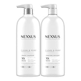 Nexxus pack frontal mostrando shampoo y acondicionador beneficio detox