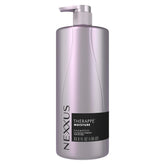 Nexxus envase frontal grande mostrando tamaño y fácil dispensado