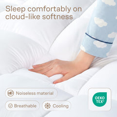 Niagara Sleep Solution detalle de microfibra cepillada, tacto ultra suave y fresco