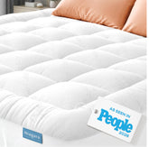 Niagara Sleep Solution vista frontal del topper y empaque, comodidad inmediata