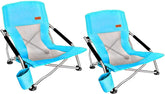 Nice C vista frontal pack de 2 sillas azules con confort visible