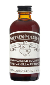 Nielsen-Massey frasco frontal mostrando diseño y calidad