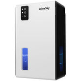 NineSky vista frontal del deshumidificador con diseño compacto y control fácil