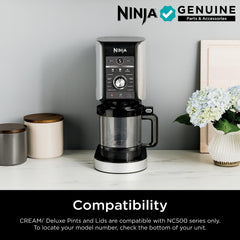 Detalle del material BPA-free de Ninja CREAMi que garantiza limpieza y durabilidad