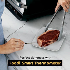 Ninja Foodi Smart XL termómetro inteligente insertado en carne para cocción precisa