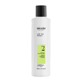 Nioxin System 2 frente del envase mostrando producto y beneficios