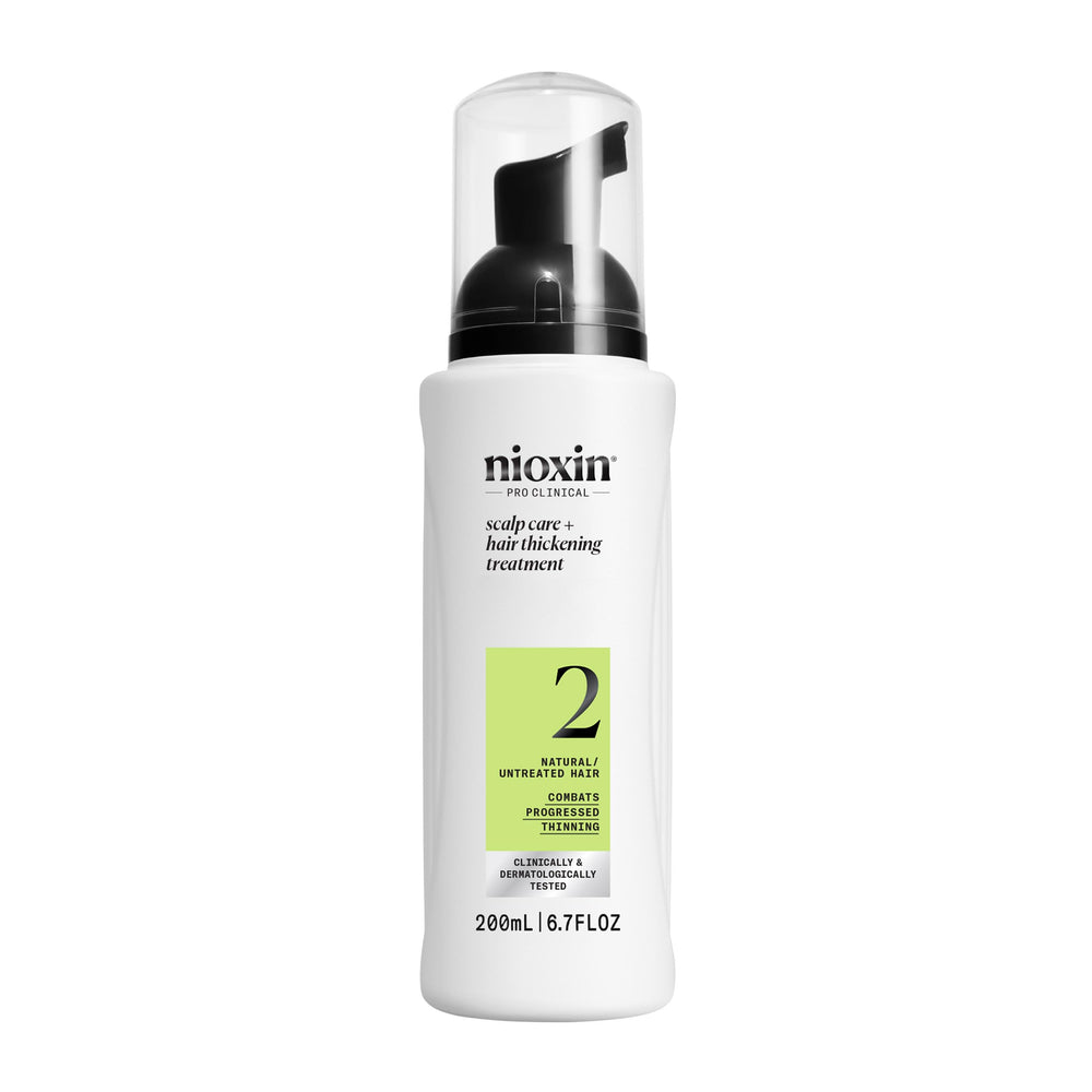NIOXIN frasco frontal mostrando diseño profesional y confianza
