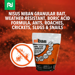 Nisus Niban aplicado en grieta interior reduciendo refugios de insectos