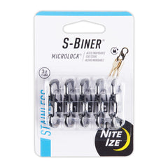 Nite Ize S-Biner frontal mostrando diseño doble y organización