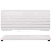 NiuYichee bandeja frontal blanca absorbe agua y ordena encimeras