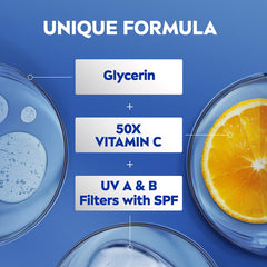 NIVEA aplicación en brazo con acabado luminoso y piel hidratada