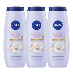 NIVEA pack frontal con tres botellas mostrando ahorro y fragancia