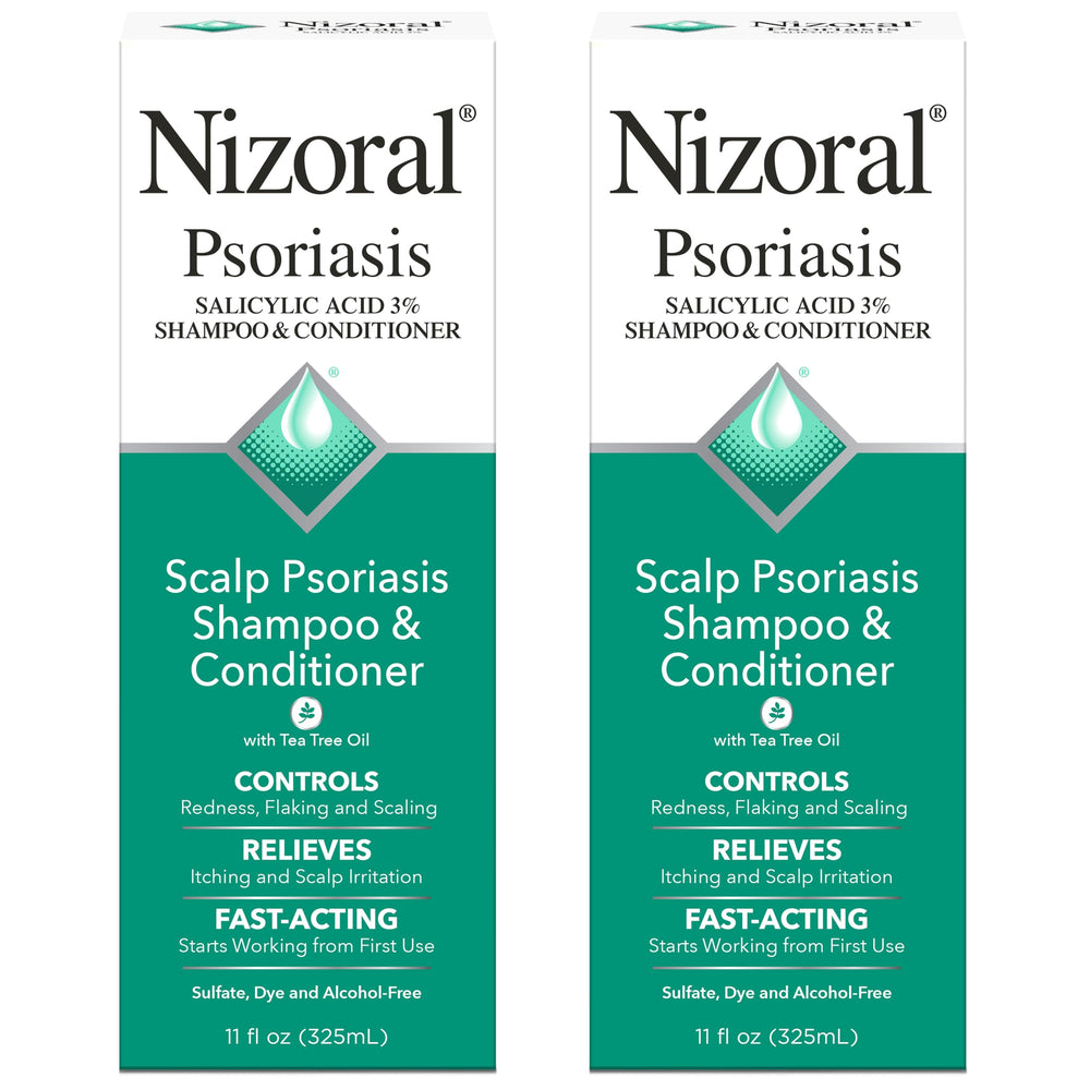 Nizoral envase frontal 2 pzas mostrando etiqueta y beneficio alivio