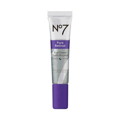 No7 contorno de ojos frontal mostrando el diseño y beneficio antiedad