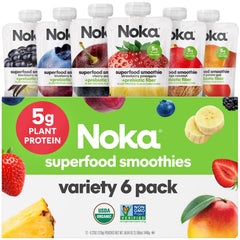 NOKA frente del paquete variedad 6pk mostrando diseños y colores