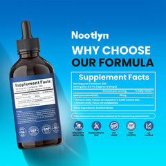 Nootlyn comparación de tamaño 120 mL, mayor duración y valor