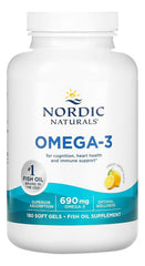 Nordic Naturals botella abierta con cápsulas listas para usar y conservación
