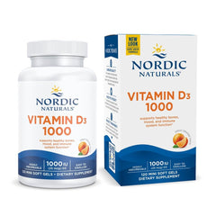 Nordic Naturals empaque frontal mostrando las 120 mini cápsulas y beneficios