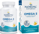 Nordic Naturals frente del envase mostrando 60 cápsulas y diseño claro