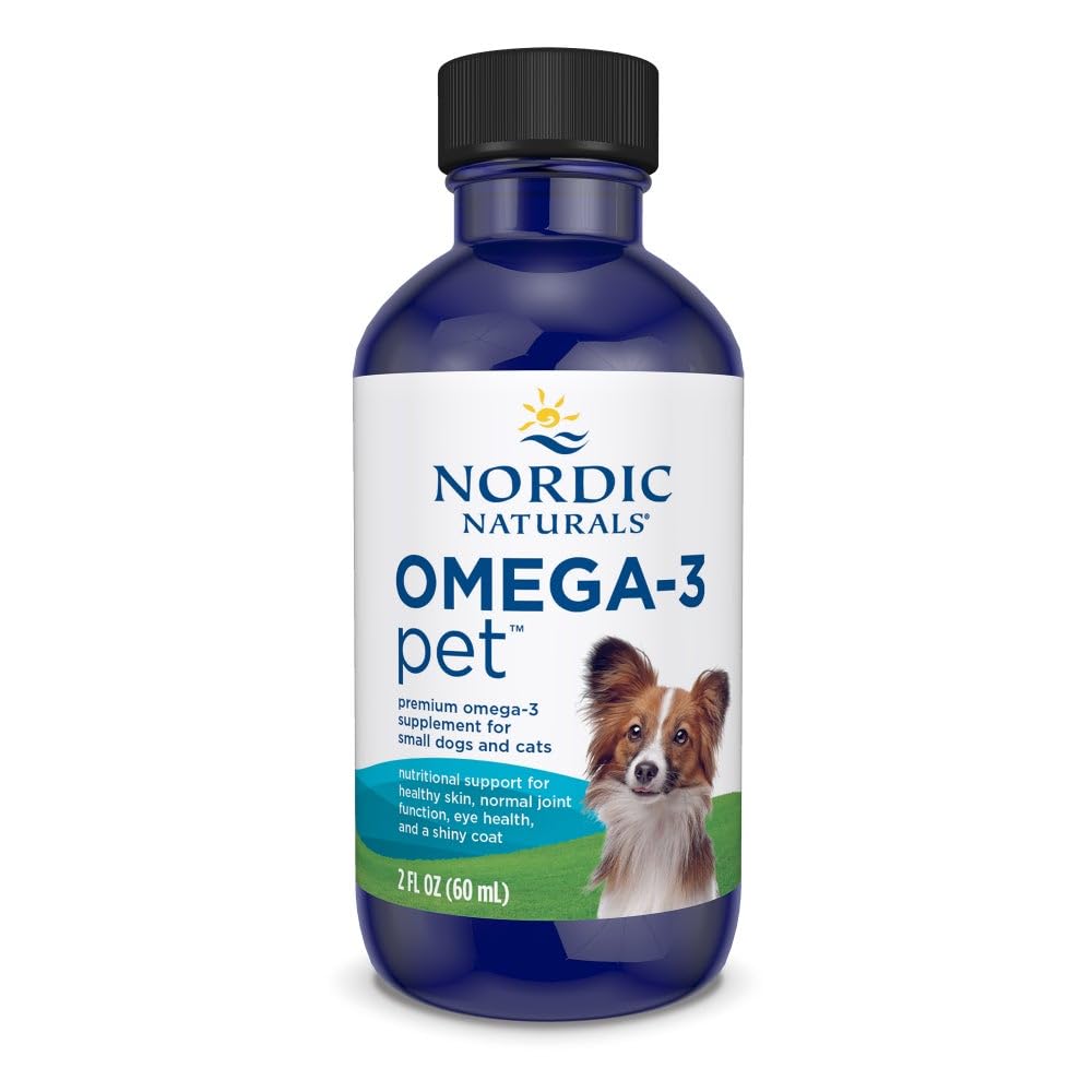 Nordic Naturals envase frontal mostrando 2 oz y beneficios omega-3