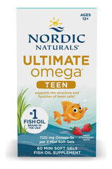 Nordic Naturals envase abierto con cápsulas visibles, conveniente para 30 tomas