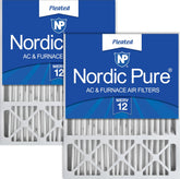 Nordic Pure vista frontal del filtro mostrando dimensiones reales y ajuste