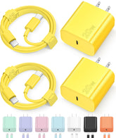 Novobit adaptador frontal 20W mostrando puerto USB-C y beneficio carga rápida