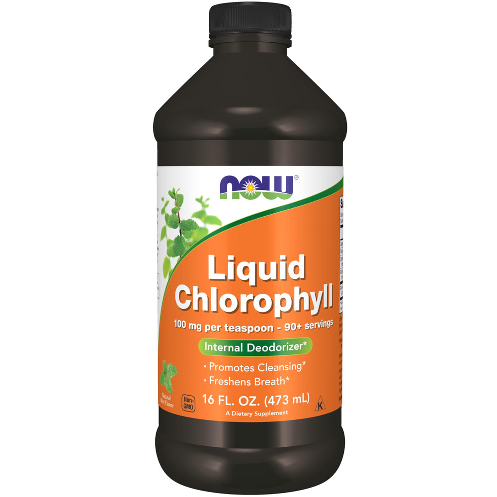 NOW Foods botella frontal con etiqueta clara y beneficio de frescura