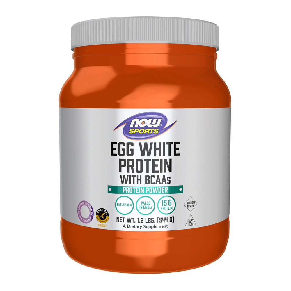 NOW Foods envase frontal mostrando 1.2 lb y beneficio de proteína pura