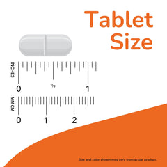 NOW Foods etiqueta nutricional legible indicando mg por tableta y uso