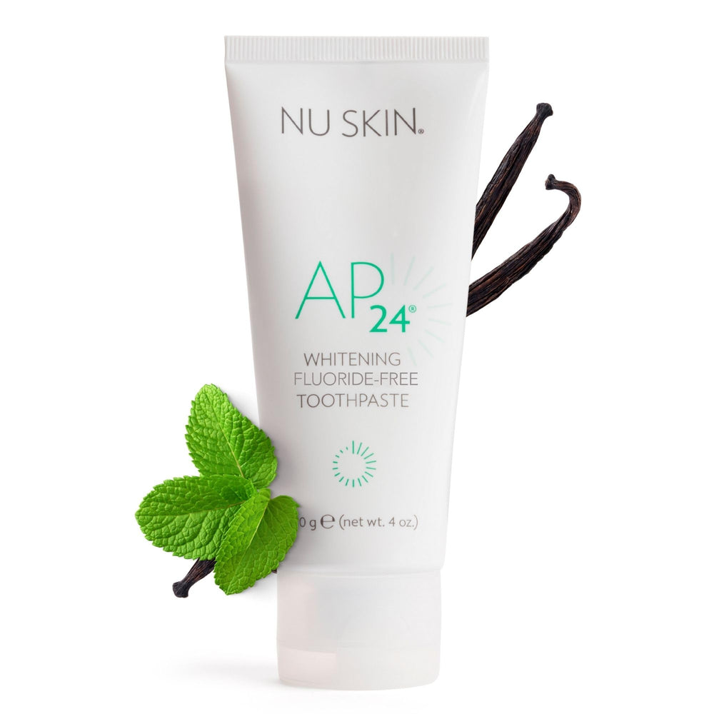 Nu Skin empaque frontal mostrando la presentación y beneficio estético