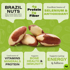 Nut Cravings primer plano de textura crujiente que resalta frescura