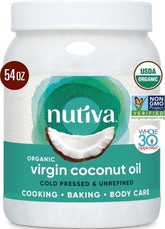 Nutiva envase frontal 54 fl oz mostrando presentación grande y ahorro
