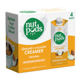 nutpods envase frontal mostrando etiqueta y beneficios para café cremoso