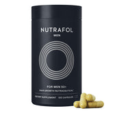 Nutrafol frasco frente mostrando etiqueta y beneficio visual