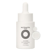 Nutrafol botella frontal mostrando el diseño y beneficio de densidad