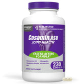 Nutramax Cosamin ASU vista frontal del envase beneficios claros