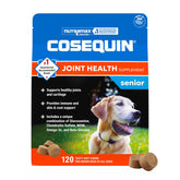 Nutramax Cosequin envase frontal mostrando 120 soft chews, práctico para administración