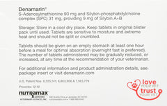 Nutramax Denamarin comprimido detalle recubierto listo para administrar