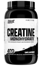 Nutrex Research envase frontal de creatina micronizada muestra diseño y servicio