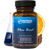 Nutricel envase frontal mostrando cápsulas y beneficio dosificación precisa