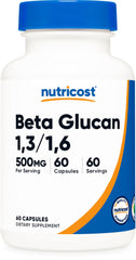 Nutricost frasco frontal mostrando 60 cápsulas y etiqueta clara