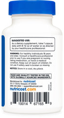 Nutricost etiqueta con información nutricional y certificaciones visibles