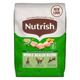 Nutrish saco frontal 14 lb mostrando diseño y beneficio nutricional