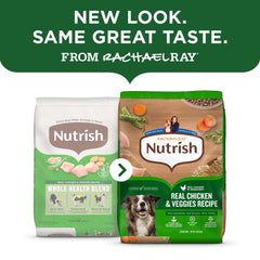 Nutrish textura del kibble cerca que facilita masticación y aceptación