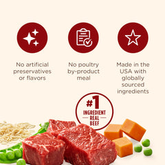 Nutrish lata abierta lista para servir y mantener frescura