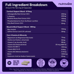 NutroVate ingredientes naturales dispuestos que sugieren pureza