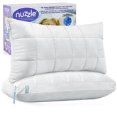 Nuzzle vista frontal del empaque mostrando doble juego y apariencia premium